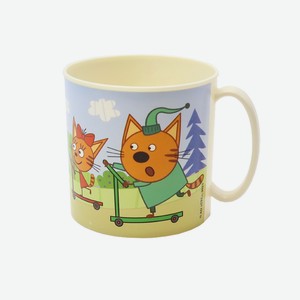 ND PLAY Кружка пластиковая  Три Кота  На самокатах, 280 мл