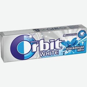 Резинка жевательная ОРБИТ, Белоснежный, Освежающая мята, 14г