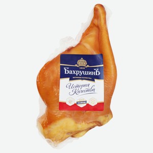 Мясные снеки Уши свиные варено-копченые «БахрушинЪ», ~ 300 г цена за 100 г