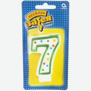 Свеча-цифра 7 7.6см 26 г