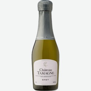 Вино игристое Chateau Tamagne белое брют 12.5% 200мл 202 г