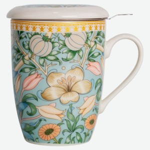 Кружка Fioretta Flowers с крышкой, 360 мл