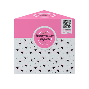 Набор подарочный женский Бархатные Ручки (Крем мыло 90г + Крем-уход 45мл)