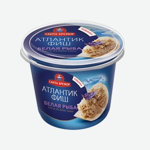 Паста из филе тресковых рыб Атлантик Фиш Белая рыба Санта Бремор 140г