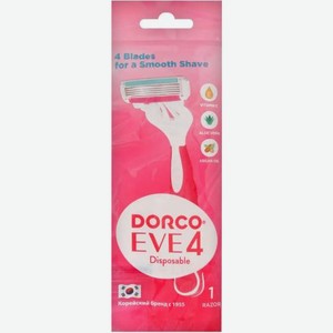 Одноразовый станок для бритья Dorco EVE 4 Disposable женская 4 лезвия 1шт 15 г