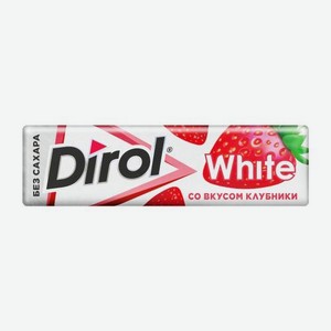 Жевательная резинка Dirol White Клубника 13.6г 14 г