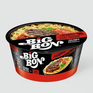 Лапша с говядиной и соусом «BigBon», 85 г