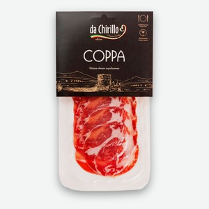Вяленое мясо Шейка свиная Коппа сыровяленая da Chirillo Coppa нарезка, 70 г