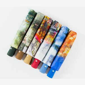 Зонт женский Ника полуавтомат Город в ассортименте 380 г