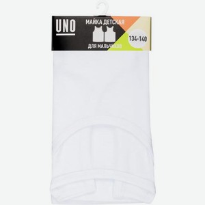 Майка Uno для мальчиков белая Ub 1 р.98-146 50 г