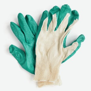 Перчатки ТЧН! х/б с одинарным латексным обливом 13 класс 1 пара