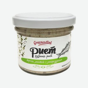 Риет Greenadini треска минтай с микрозеленью 100г 100 г