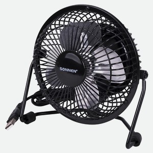SONNEN Вентилятор настольный FT10-B37А, Черный