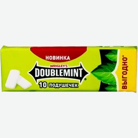 Жевательная резинка Doublemint Мята, 13.6 г