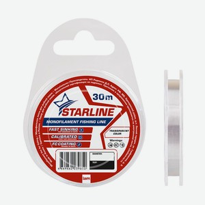 Монофильная леска STARLINE 30m (transparent) d0.181
