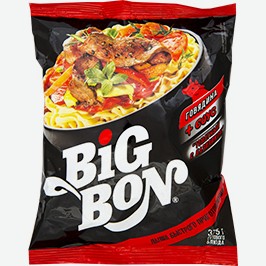 Лапша Биг Бон, Курица, Говядина, 75 Г