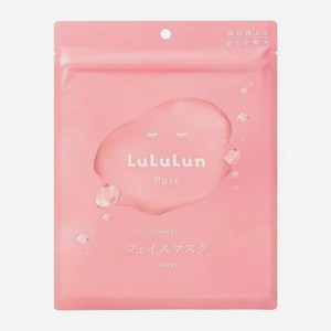 Маска для лица Lululun Pure Balan Pink Увлажнение и баланс кожи 7шт 130мл 130 г