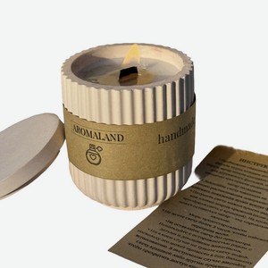 AROMALAND Свеча ароматическая Black pepper, розовый цвет, 200мл