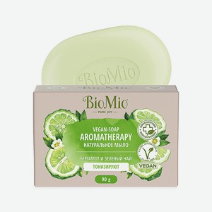 BIO MIO Мыло твердое BIO-SOAP Бергамот и зеленый чай, Зелёный