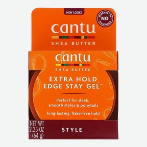 CANTU Гель для фиксации волос Shea Butter Extra Hold Edge Stay Gel, 64 г