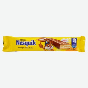 Батончик шоколадный Nesquik Wafer вафля в молочном шоколаде Турция, 26,7 г
