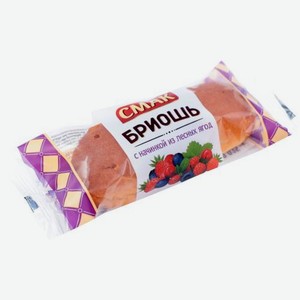 Булочка Смак Французские улочки с начинкой лесные ягоды 35г 35 г