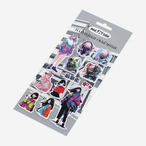 Наклейки объемные Meshu Аниме в ассортименте 13 г