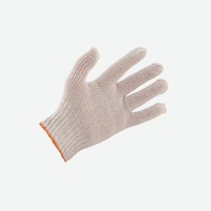 Перчатки Winwin х/ б без ПВХ белые 1 пара