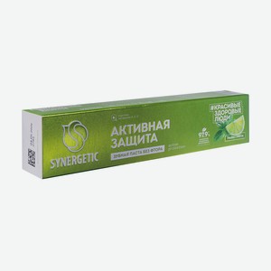 Зубная паста  Активная защита , SYNERGETIC, 90 г