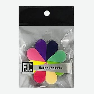 Спонж для макияжа в форме цветка PD04003 10*12*1.5см в ассортименте 10 г