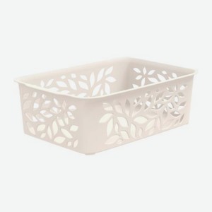 Корзинка для хранения Полимербыт молочная 1.2л 187*127*62см 38 г