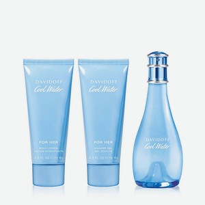 DAVIDOFF Женский подарочный набор Cool Water, 100 мл + 2х75мл