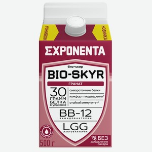 БЗМЖ Напиток к/м Exponenta Bio-Skir 3 в 1 гранат 500г тп