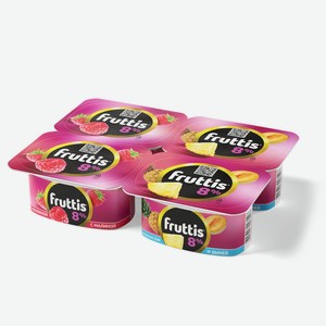 БЗМЖ Продукт йогуртный пастер Fruttis СуперЭкстра малина/ана