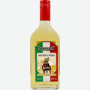 Напиток спиртной PISTOLERO Gold Текила алк.38% (Испания)/, Мексика, 0.7 L