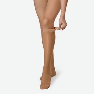 B.WELL Гольфы компрессионные прозрачные JW-121 бежевые, размер 2