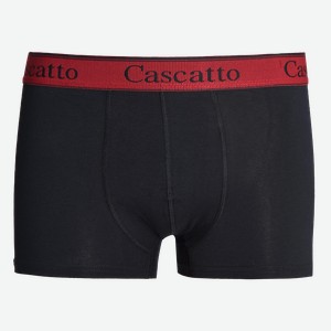 Трусы мужские CASCATTO боксеры р. M–XXL, однотонные с цветной резинкой, Арт. BXM1807