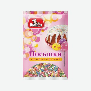 Посыпка Кондитерская Престон Радуга Вермишель 7г