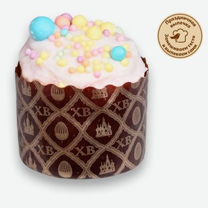 Кулич АШАН Покровский с изюмом, цукатами и помадкой, 50 г