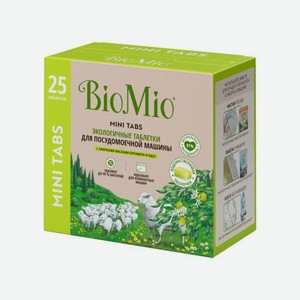 Таблетки для посудомоечной машины Biomio Bio-Tabs бергамот и юдзу 25шт 290 г