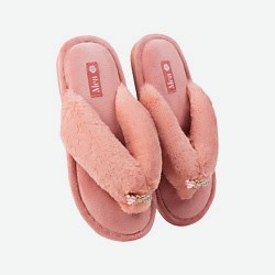 Тапки  Бабочки  бежевые