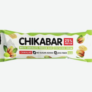 Батончик Протеиновый Чикалаб Белый Шоколад Фисташковый Крем 60г