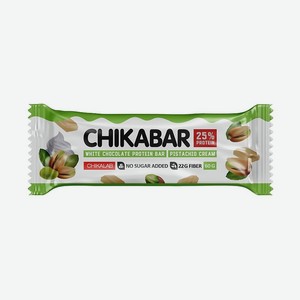CHIKALAB Батончик глазированный с начинкой Фисташковый крем, 60 г