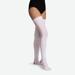 B.WELL Чулки противоэмболические, без силикона JW-216 белые, размер 4