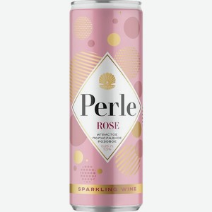 Вино игристое Perle розовое полусладкое 11.5% 250мл