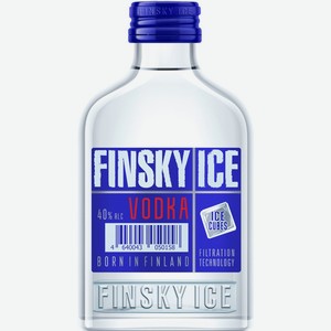 Водка ФИНСКИЙ ЛЕД Finsky Ice алк.40%, Россия, 0.1 L