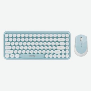 Комплект клавиатура + мышь SmartBuy голубой