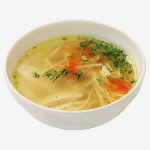 Суп АШАН куриный с домашний лапшой, вес