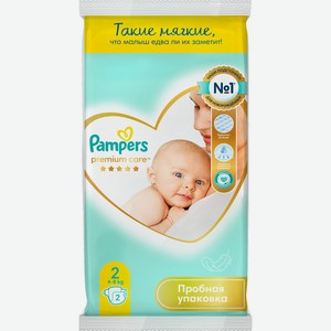 Подгузники Pampers Premium care р 2 (4-8 кг), 2 шт