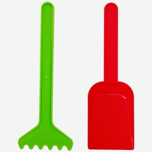 Игровой набор Полесье Песочница №1 лопатка + грабельки 0507